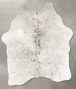 Salt and Pepper Brown Medium Brazilian Cowhide Rug 4'7"H x 4'3"W #B30005 by Hudson Hides