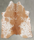 Salt and Pepper Brown Medium Brazilian Cowhide Rug 4'11"H x 4'8"W #B30008 by Hudson Hides