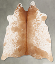 Salt and Pepper Brown Medium Brazilian Cowhide Rug 4'9"H x 4'11"W #B30009 by Hudson Hides