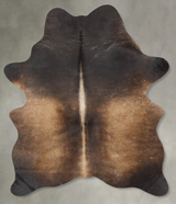 Chocolate Medium Brazilian Cowhide Rug 6'2"H x 4'4"W #B30013 by Hudson Hides