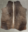Chocolate Medium Brazilian Cowhide Rug 4'9"H x 3'10"W #B30016 by Hudson Hides