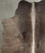 Chocolate Medium Brazilian Cowhide Rug 4'9"H x 3'10"W #B30016 by Hudson Hides
