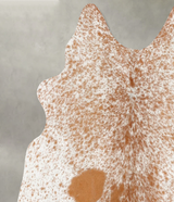Salt and Pepper Brown Medium Brazilian Cowhide Rug 4'7"H x 4'9"W #B30017 by Hudson Hides