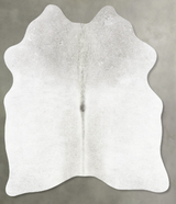 Medium Grey Medium Brazilian Cowhide Rug 5'3"H x 4'1"W #B30018 by Hudson Hides
