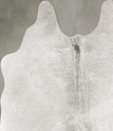 Medium Grey Medium Brazilian Cowhide Rug 4'9"H x 4'10"W #B30019 by Hudson Hides