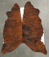 Medium Brindle Medium Brazilian Cowhide Rug 5'6"H x 5'6"W #B30030 by Hudson Hides