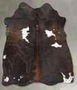 Chocolate Medium Brazilian Cowhide Rug 5'3"H x 4'6"W #B30031 by Hudson Hides