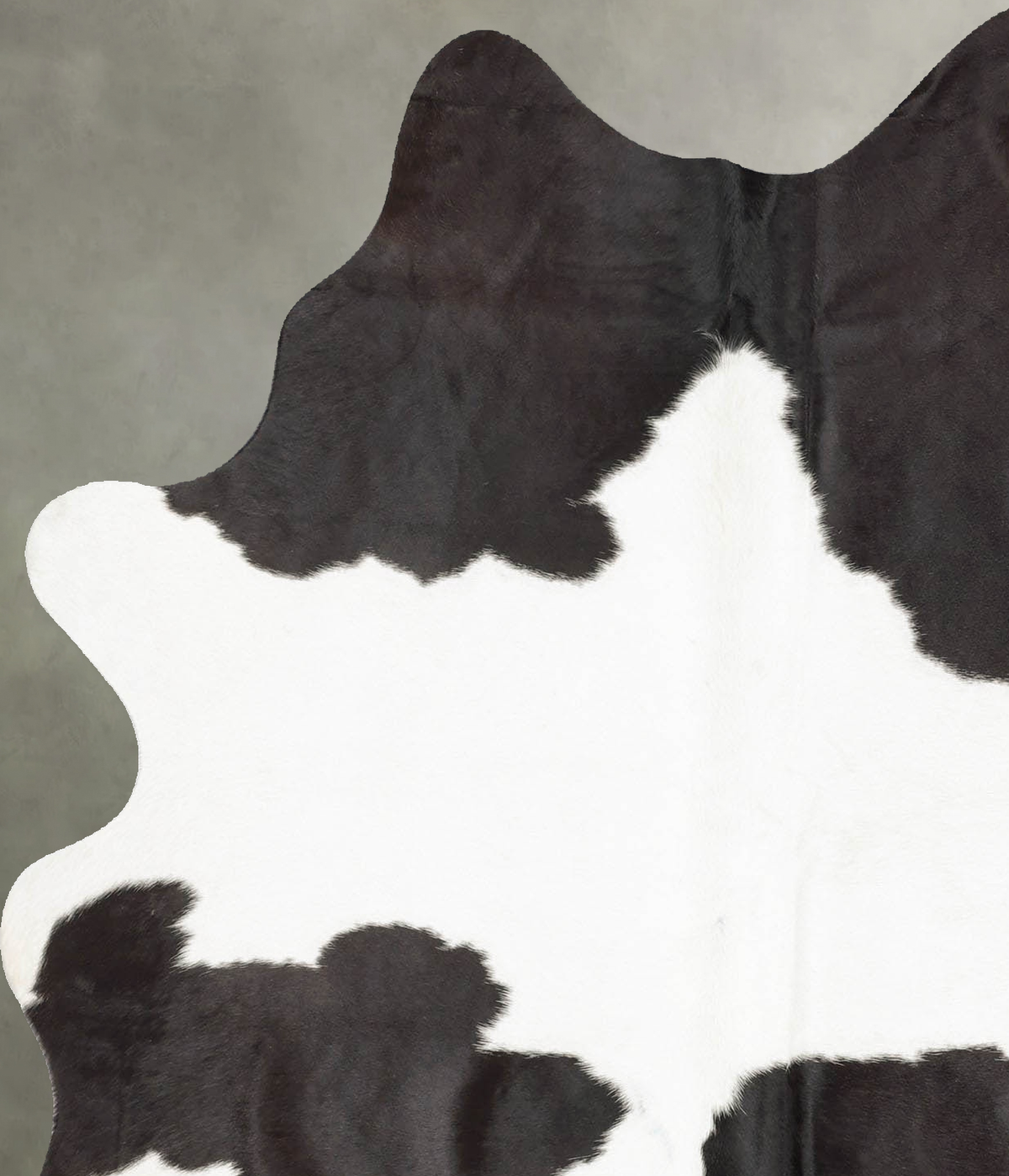 Black and White Medium Brazilian Cowhide Rug 5'11"H x 4'10"W #B30032 by Hudson Hides