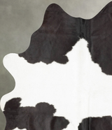 Black and White Medium Brazilian Cowhide Rug 5'11"H x 4'10"W #B30032 by Hudson Hides