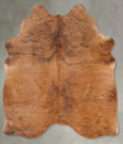 Medium Brindle Large Brazilian Cowhide Rug 6'0"H x 5'0"W #B30033 by Hudson Hides