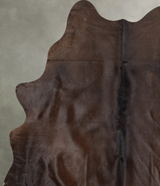 Chocolate X-Large Brazilian Cowhide Rug 7'6"H x 5'9"W #B30035 by Hudson Hides