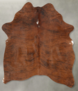 Medium Brindle Large Brazilian Cowhide Rug 6'4"H x 4'11"W #B30037 by Hudson Hides