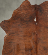 Medium Brindle Large Brazilian Cowhide Rug 6'4"H x 4'11"W #B30037 by Hudson Hides