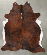 Medium Brindle XX-Large Brazilian Cowhide Rug 8'7"H x 6'11"W #B30039 by Hudson Hides