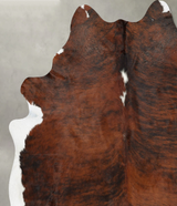 Medium Brindle XX-Large Brazilian Cowhide Rug 8'7"H x 6'11"W #B30039 by Hudson Hides