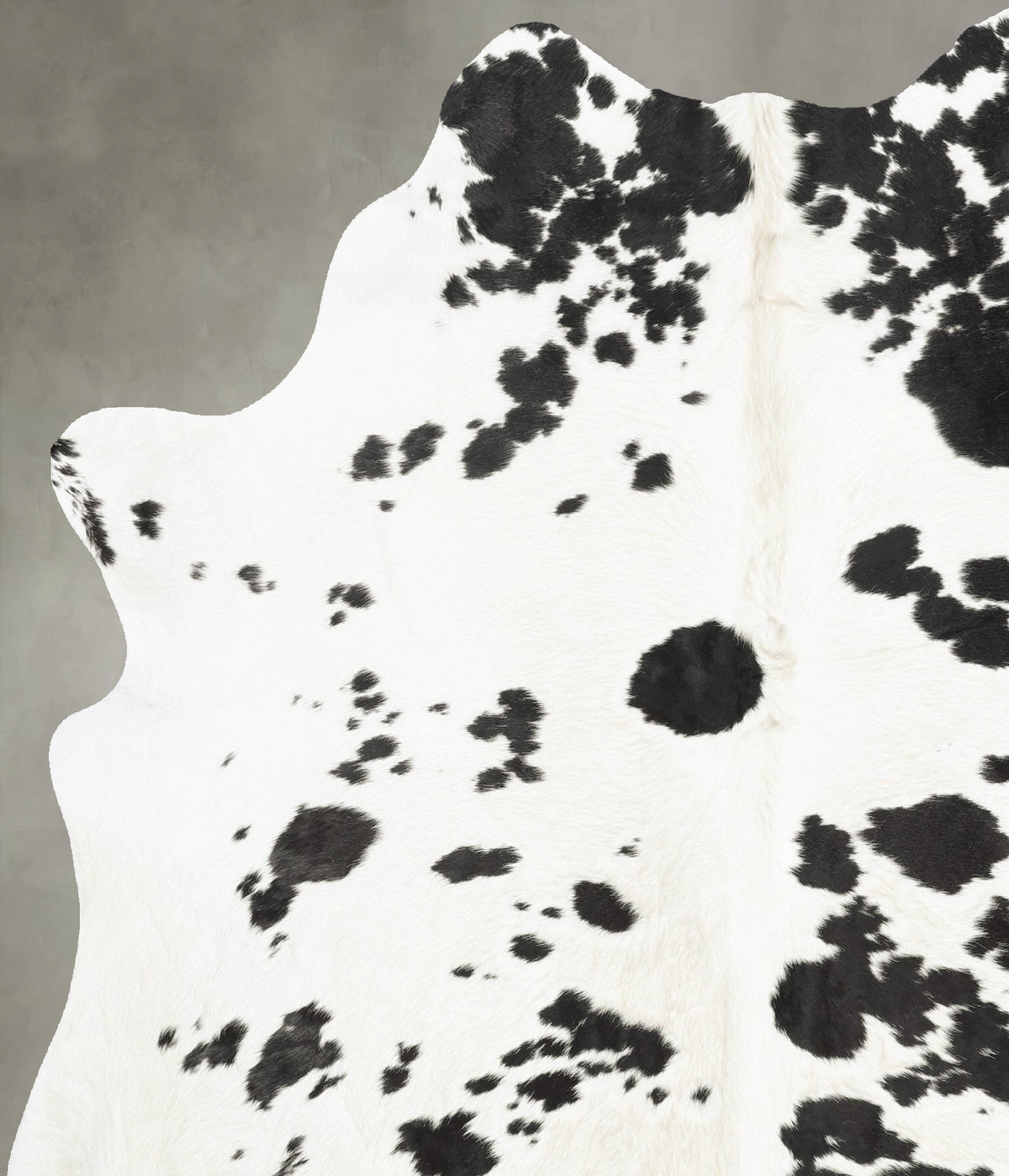 Black and White X-Large Brazilian Cowhide Rug 7'6"H x 6'0"W #B30042 by Hudson Hides