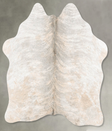 Grey Brindle Medium Brazilian Cowhide Rug 4'5"H x 4'5"W #B30044 by Hudson Hides