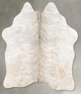 Grey Brindle Medium Brazilian Cowhide Rug 4'5"H x 4'5"W #B30044 by Hudson Hides