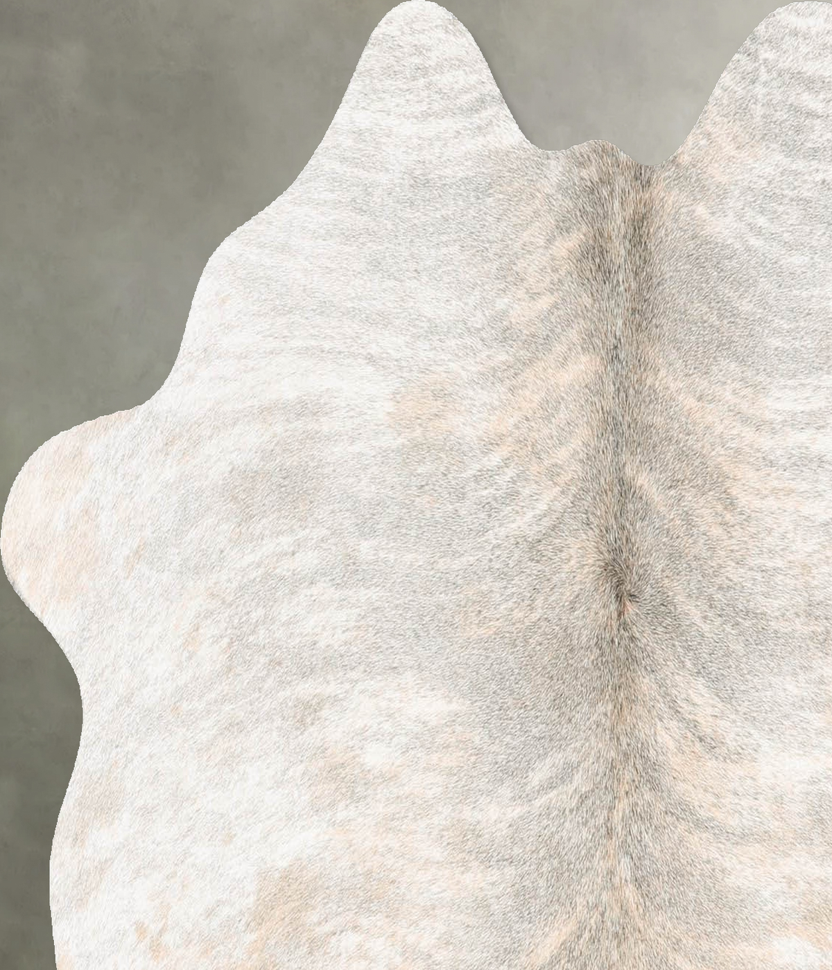 Grey Brindle Medium Brazilian Cowhide Rug 4'5"H x 4'5"W #B30044 by Hudson Hides
