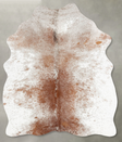 Salt and Pepper Brown Medium Brazilian Cowhide Rug 5'10"H x 4'1"W #B30046 by Hudson Hides