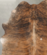 Medium Brindle Large Brazilian Cowhide Rug 6'2"H x 5'1"W #B30048 by Hudson Hides