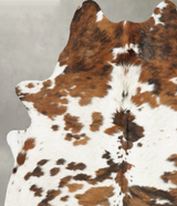 Tricolor Large Brazilian Cowhide Rug 6'6"H x 5'2"W #B30050 by Hudson Hides