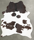 Chocolate and White Large Brazilian Cowhide Rug 7'5"H x 4'9"W #B30051 by Hudson Hides