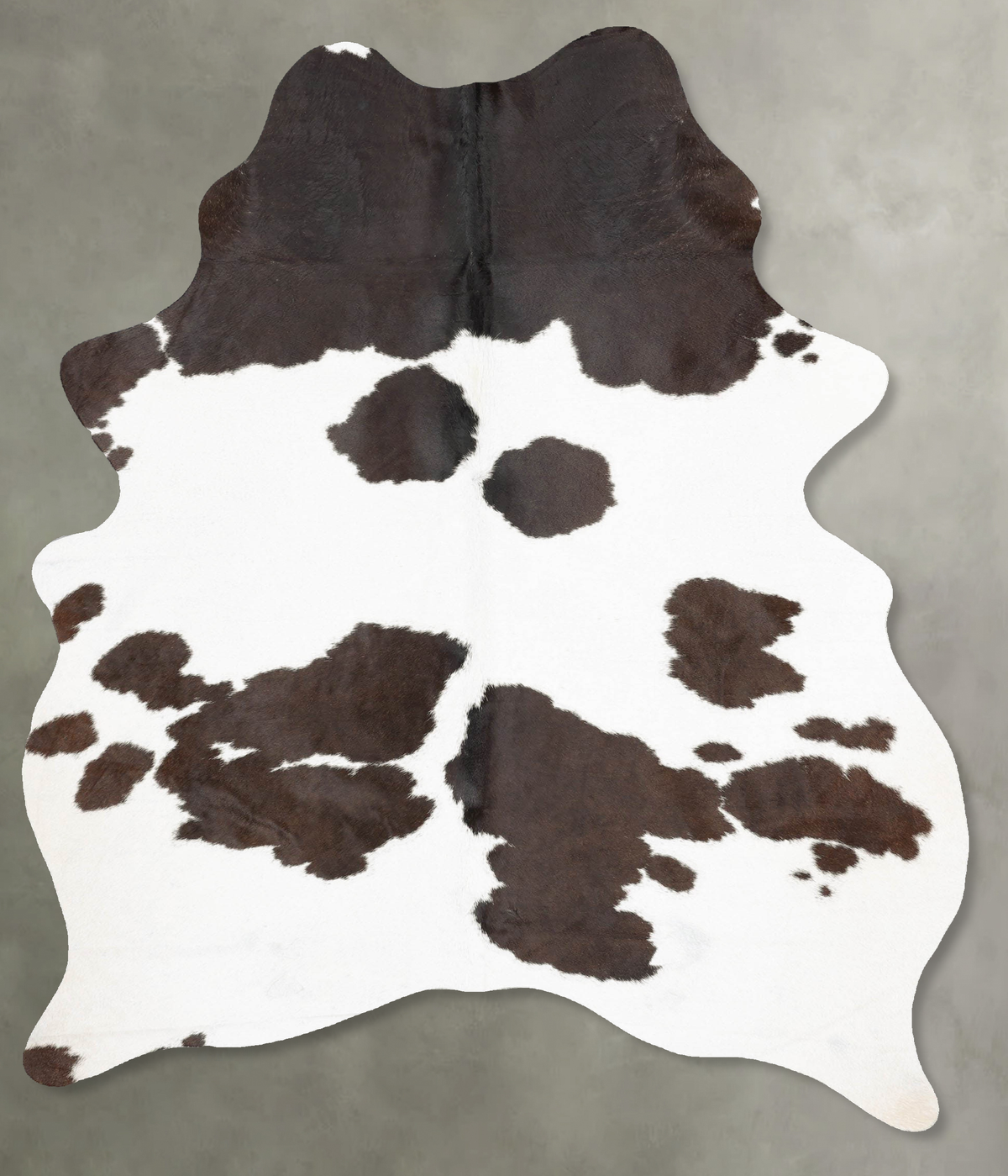 Chocolate and White Cowhide Rug #B30051