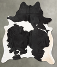 Black and White X-Large Brazilian Cowhide Rug 7'9"H x 6'2"W #B30053 by Hudson Hides