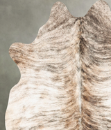 Light Brindle Large Brazilian Cowhide Rug 6'5"H x 5'4"W #B30059 by Hudson Hides