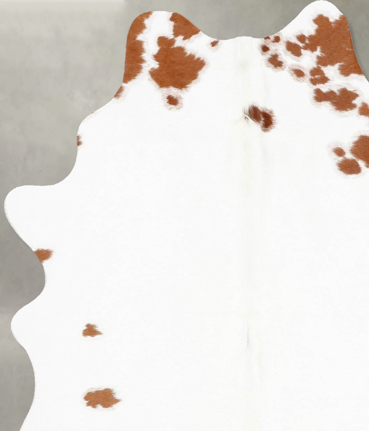 Brown and White Regular Medium Brazilian Cowhide Rug 5'10"H x 4'2"W #B30068 by Hudson Hides