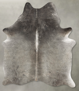 Dark Grey X-Large Brazilian Cowhide Rug 7'4"H x 5'6"W #B30070 by Hudson Hides