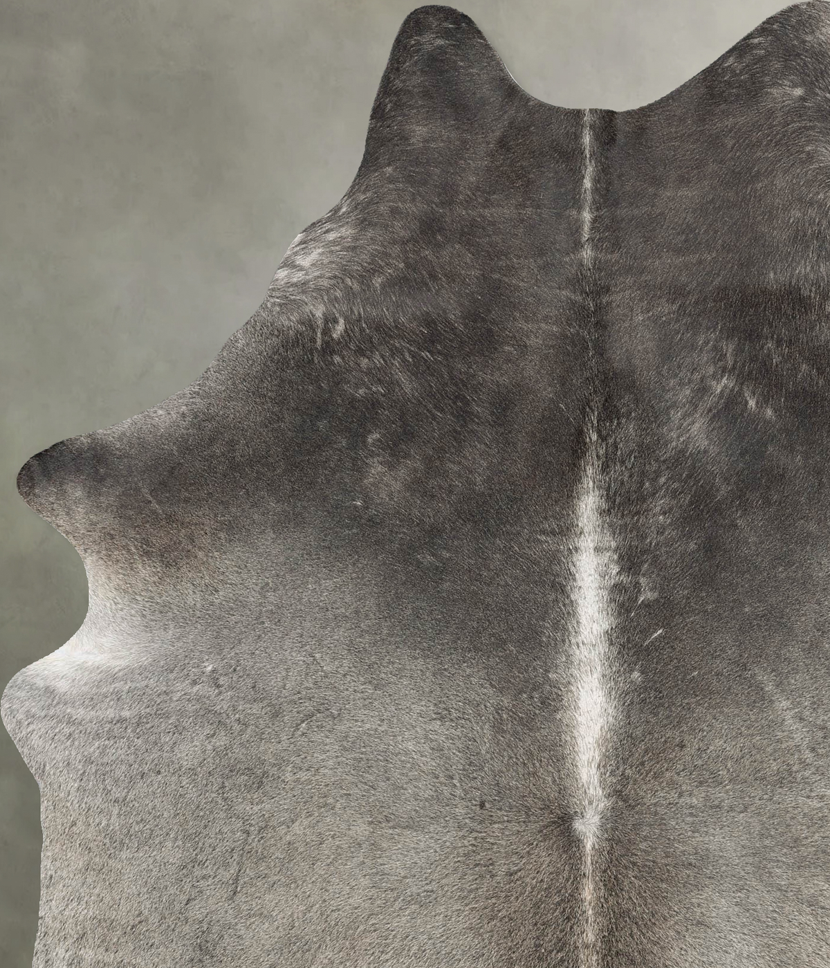 Dark Grey X-Large Brazilian Cowhide Rug 7'4"H x 5'6"W #B30070 by Hudson Hides