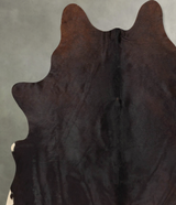 Chocolate and White X-Large Brazilian Cowhide Rug 7'2"H x 5'9"W #B30071 by Hudson Hides
