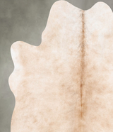 Beige Large Brazilian Cowhide Rug 6'2"H x 5'4"W #B30072 by Hudson Hides