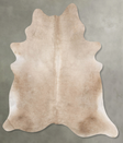 Champagne X-Large Brazilian Cowhide Rug 7'5"H x 6'2"W #B30073 by Hudson Hides