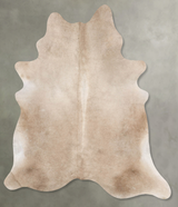 Champagne X-Large Brazilian Cowhide Rug 7'5"H x 6'2"W #B30073 by Hudson Hides