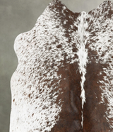 Salt and Pepper Brown Medium Brazilian Cowhide Rug 5'2"H x 5'5"W #B30074 by Hudson Hides