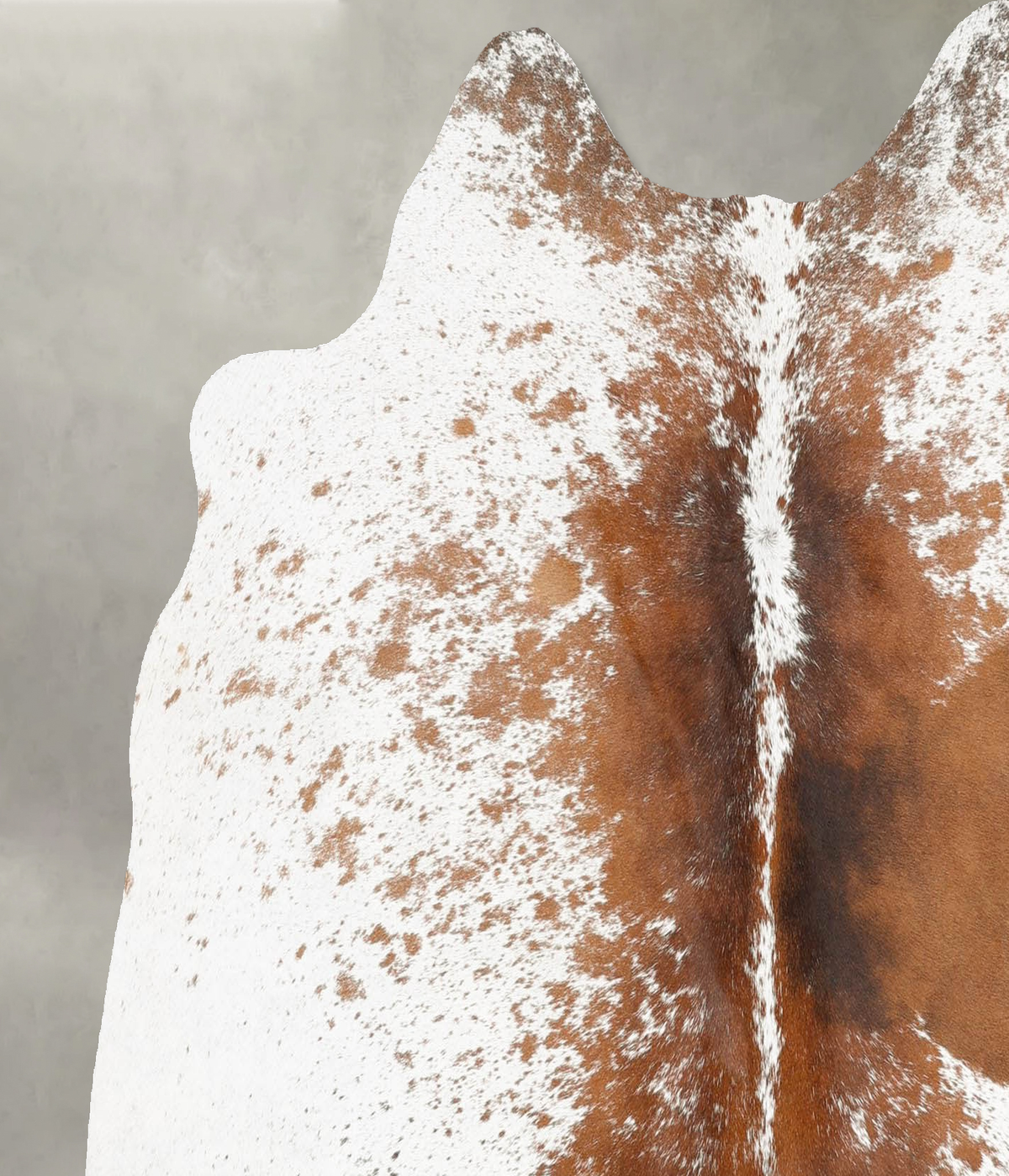 Salt and Pepper Brown Medium Brazilian Cowhide Rug 5'3"H x 5'7"W #B30075 by Hudson Hides