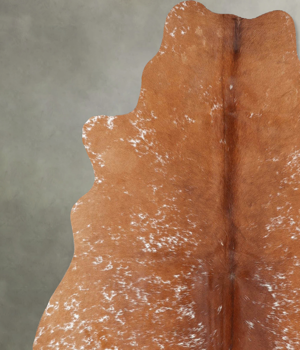 Salt and Pepper Brown Large Brazilian Cowhide Rug 6'1"H x 5'5"W #B30076 by Hudson Hides