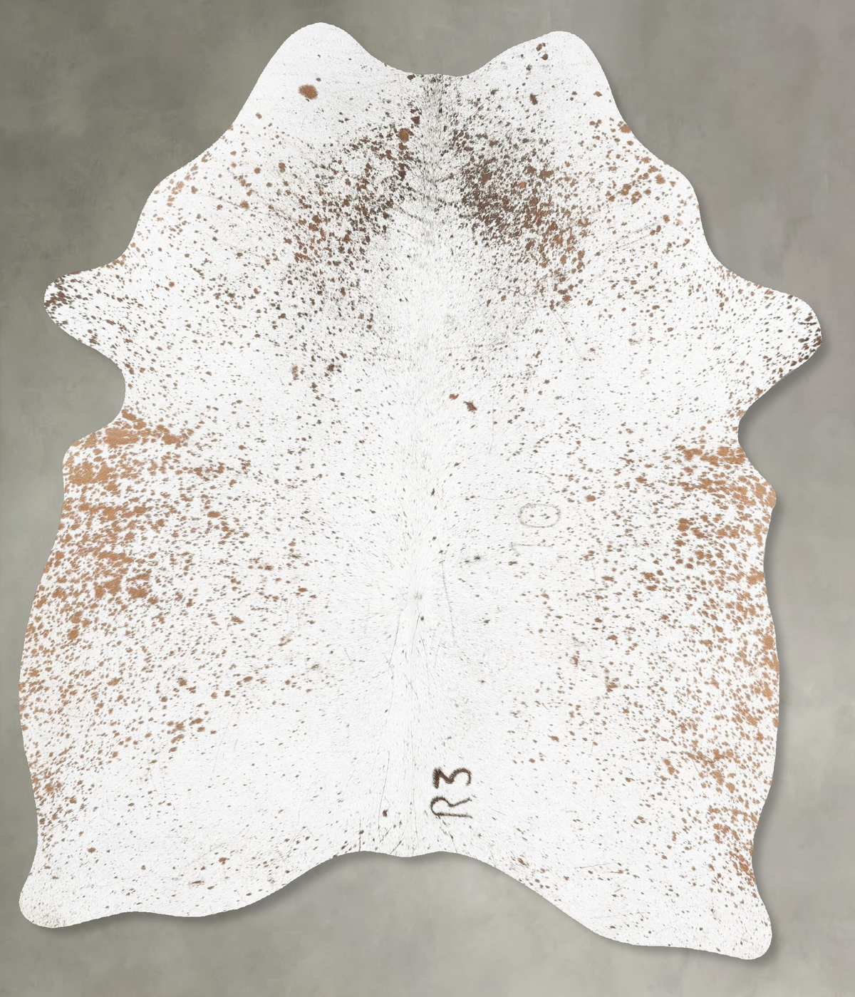 Salt and Pepper Brown Cowhide Rug #B30078