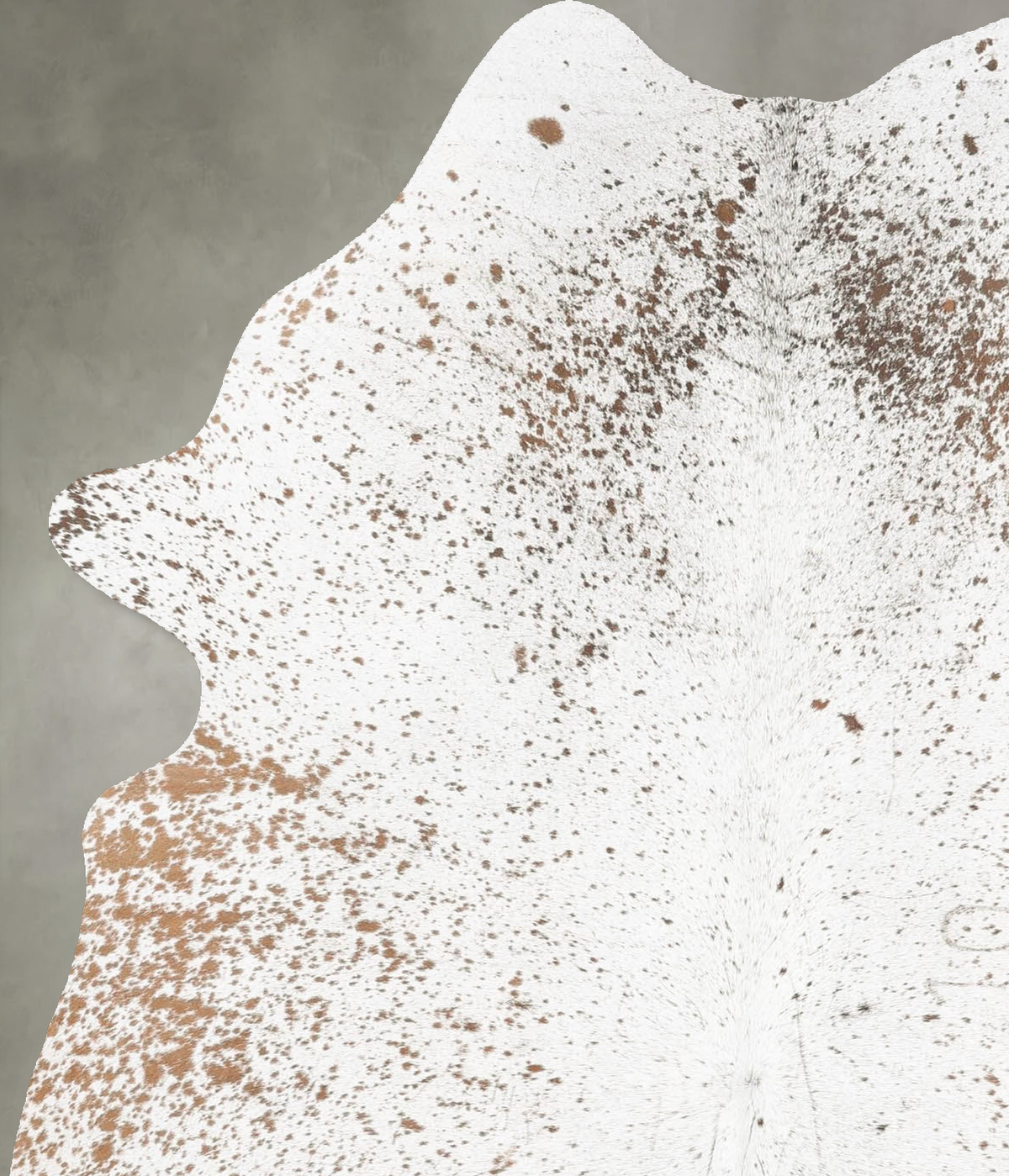 Salt and Pepper Brown Cowhide Rug #B30078