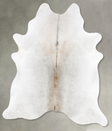 Grey with Beige X-Large Brazilian Cowhide Rug 7'3"H x 6'2"W #B30079 by Hudson Hides