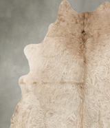 Champagne X-Large Brazilian Cowhide Rug 7'5"H x 6'6"W #B30081 by Hudson Hides