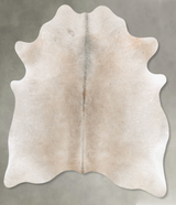 Grey with Beige Large Brazilian Cowhide Rug 6'9"H x 5'9"W #B30083 by Hudson Hides