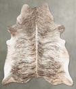 Light Brindle X-Large Brazilian Cowhide Rug 7'2"H x 6'4"W #B30087 by Hudson Hides