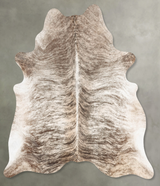 Light Brindle X-Large Brazilian Cowhide Rug 7'2"H x 6'4"W #B30087 by Hudson Hides