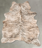 Light Brindle Large Brazilian Cowhide Rug 7'4"H x 5'4"W #B30092 by Hudson Hides