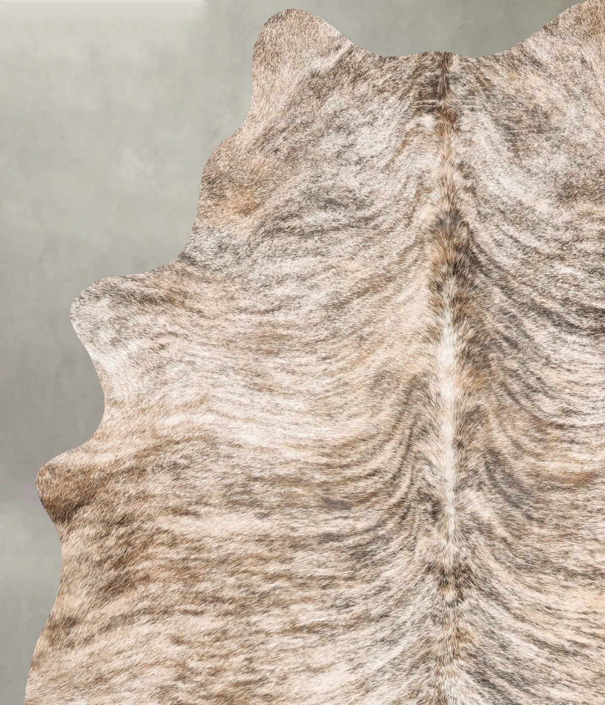 Light Brindle Large Brazilian Cowhide Rug 7'4"H x 5'4"W #B30092 by Hudson Hides