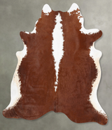 Hereford X-Large Brazilian Cowhide Rug 7'0"H x 6'2"W #B30098 by Hudson Hides